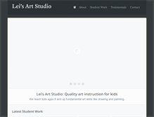 Tablet Screenshot of leisartstudio.com